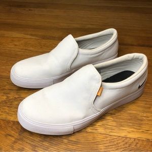 White Nike Court Royale Ac Slip on Shoes Womens size 8.5